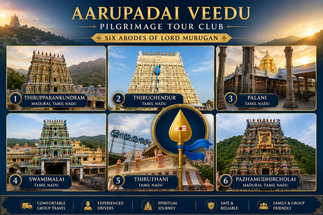 Aarupadai Veedu Pilgrimage Tour Package from Bangalore