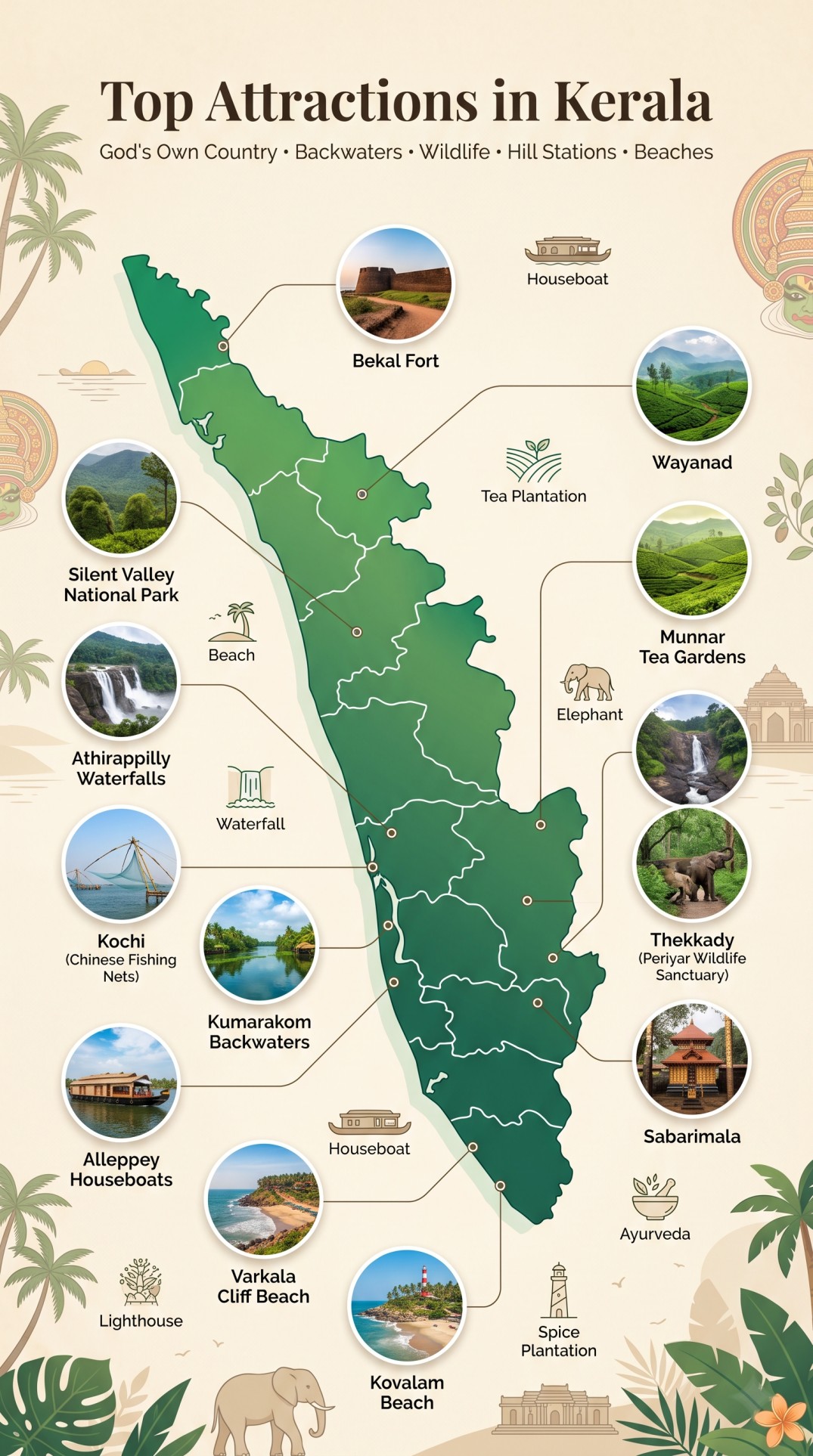 5-Day South Kerala Coastal Escape
